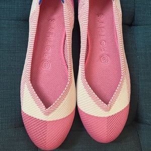 Rothy's Pink Captoe Flats